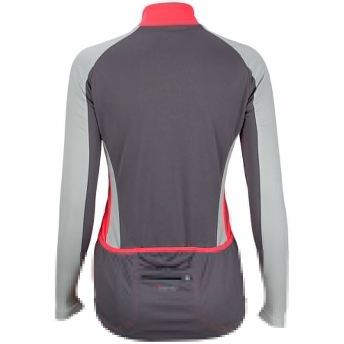 Avento® Avento® - Wielrenshirt Lange Mouw • DAMES • Antraciet/Roze