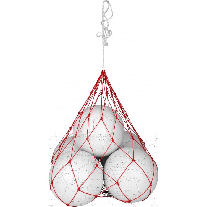 Avento® Avento - Ball Net for 5 Balls - Red/White
