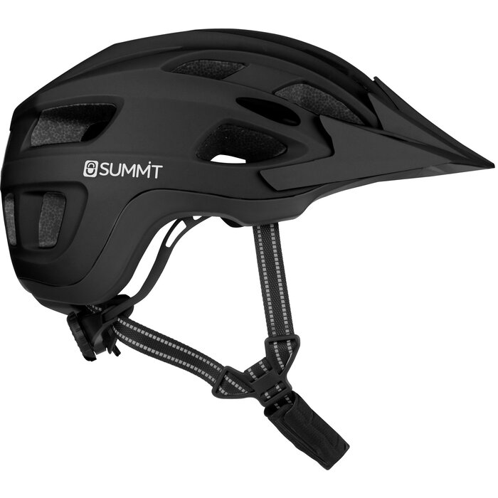 Summit Summit® - Fiets Veiligheids Helm Sr Verstelbaar + LED • Zwart