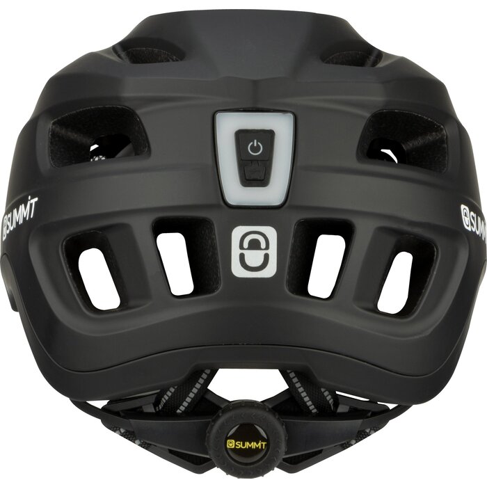 Summit Summit - Casque de vélo Sr - Réglable + LED - Noir