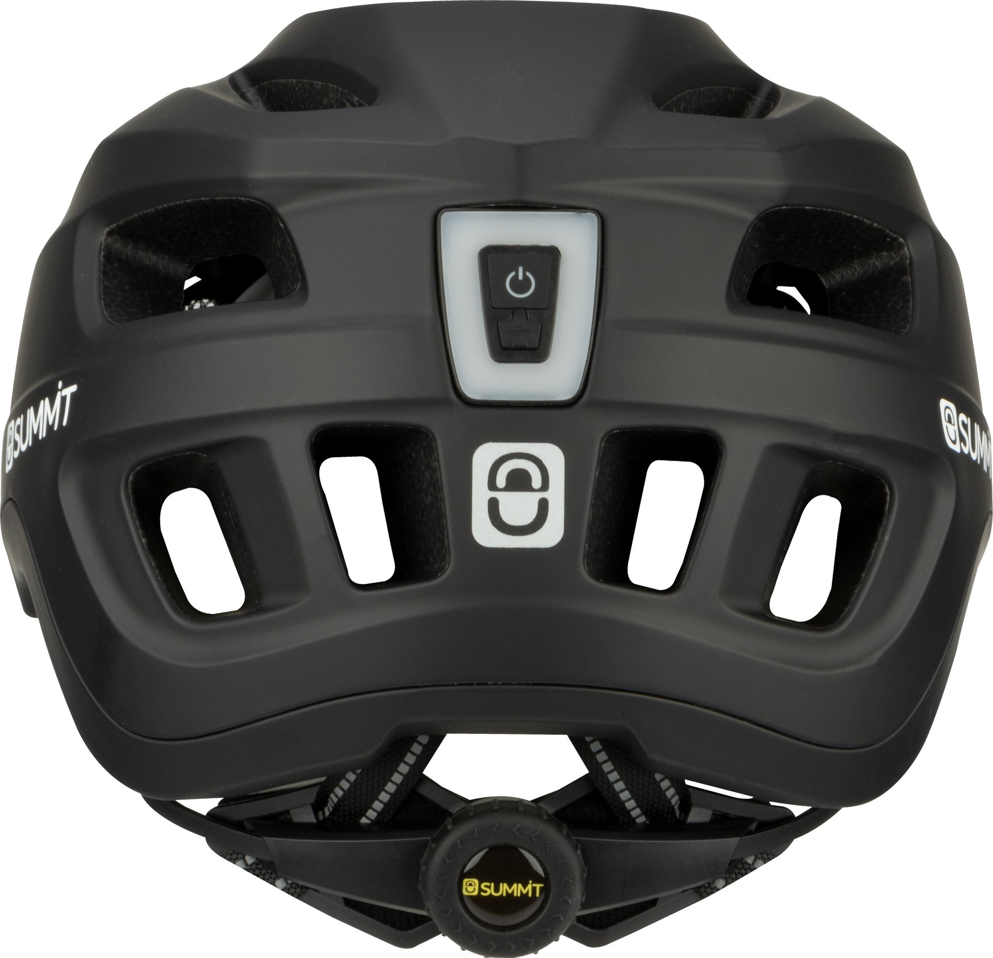 Summit Summit - Casque de vélo Sr - Réglable + LED - Noir