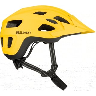 Summit Summit® - Fiets Veiligheids Helm Sr Verstelbaar + LED • Geel/Zwart