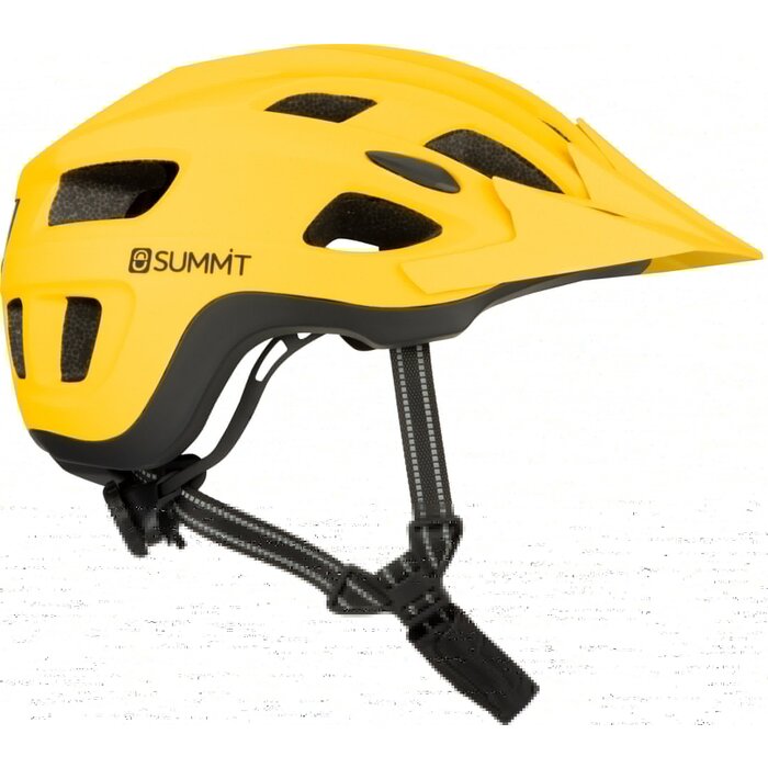 Summit Summit - Bike Safety Helmet Sr - Adjustable + LED - Yellow/Black