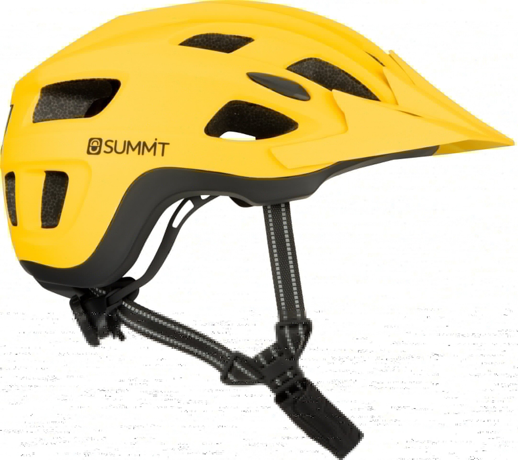 Summit Summit - Bike Safety Helmet Sr - Adjustable + LED - Yellow/Black