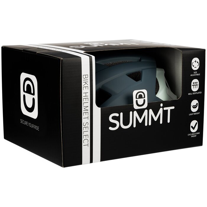 Summit Summit® - Bicycle Safety Helmet Senior Adjustable • Denim blue/Light gray