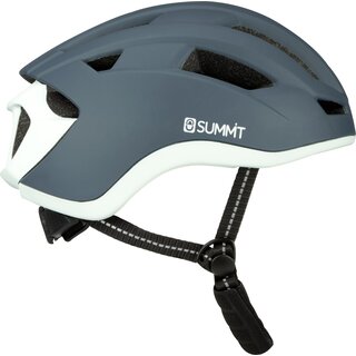 Summit Summit® - Fiets Veiligheids Helm Senior Verstelbaar • Denimblauw/Lichtgrijs