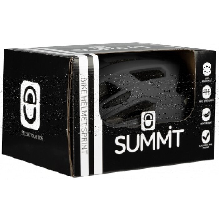 Summit Summit® - Casque de sécurité pour vélo Senior Ajustable • Noir