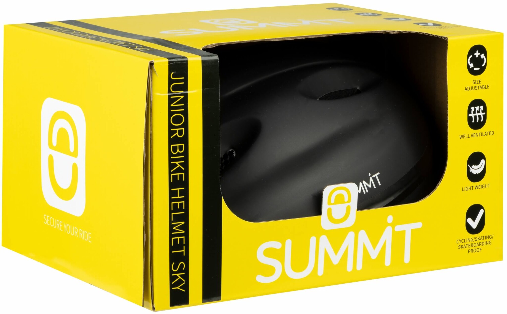 Summit Summit - Casque de vélo junior - Réglable - Noir