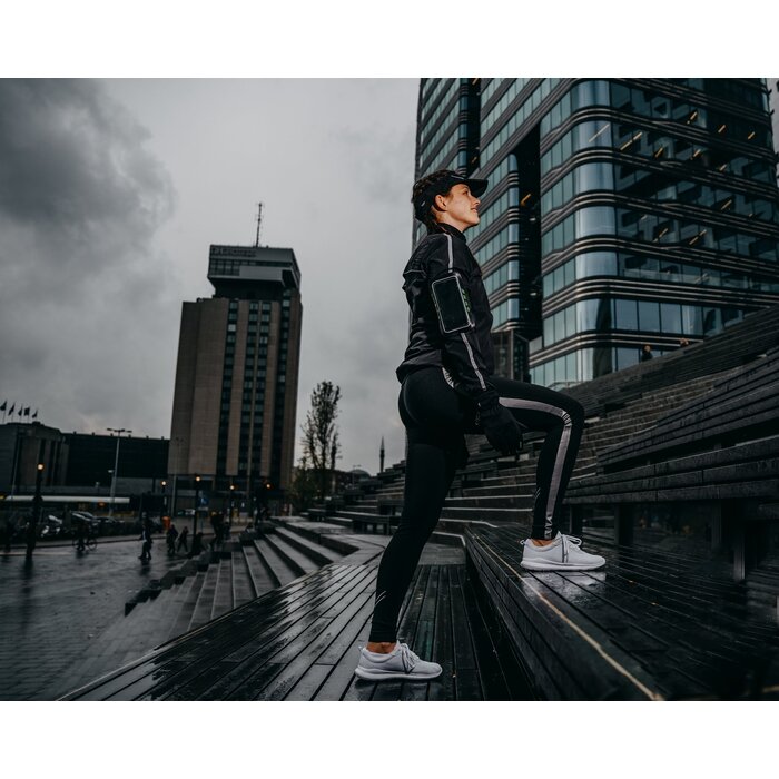 Avento® Avento - Running pants Ladies • REFLECTIVE STRIPE • Black/Silver