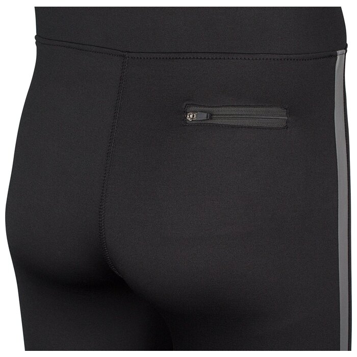 Avento® Avento - Runningbroek Heren - Reflective Stripe - Zwart/Zilver