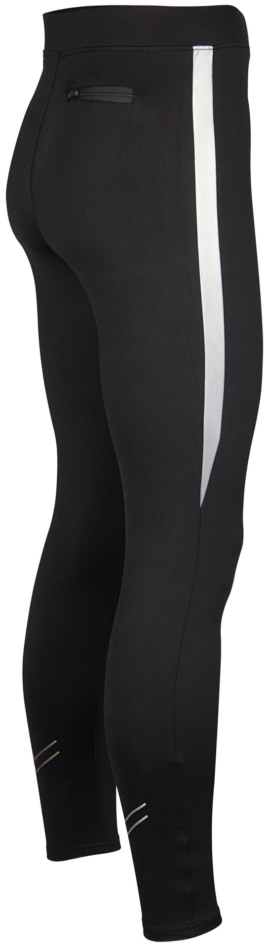 Avento® Avento - Men's Running Pants - Reflective Stripe - Black/Silver