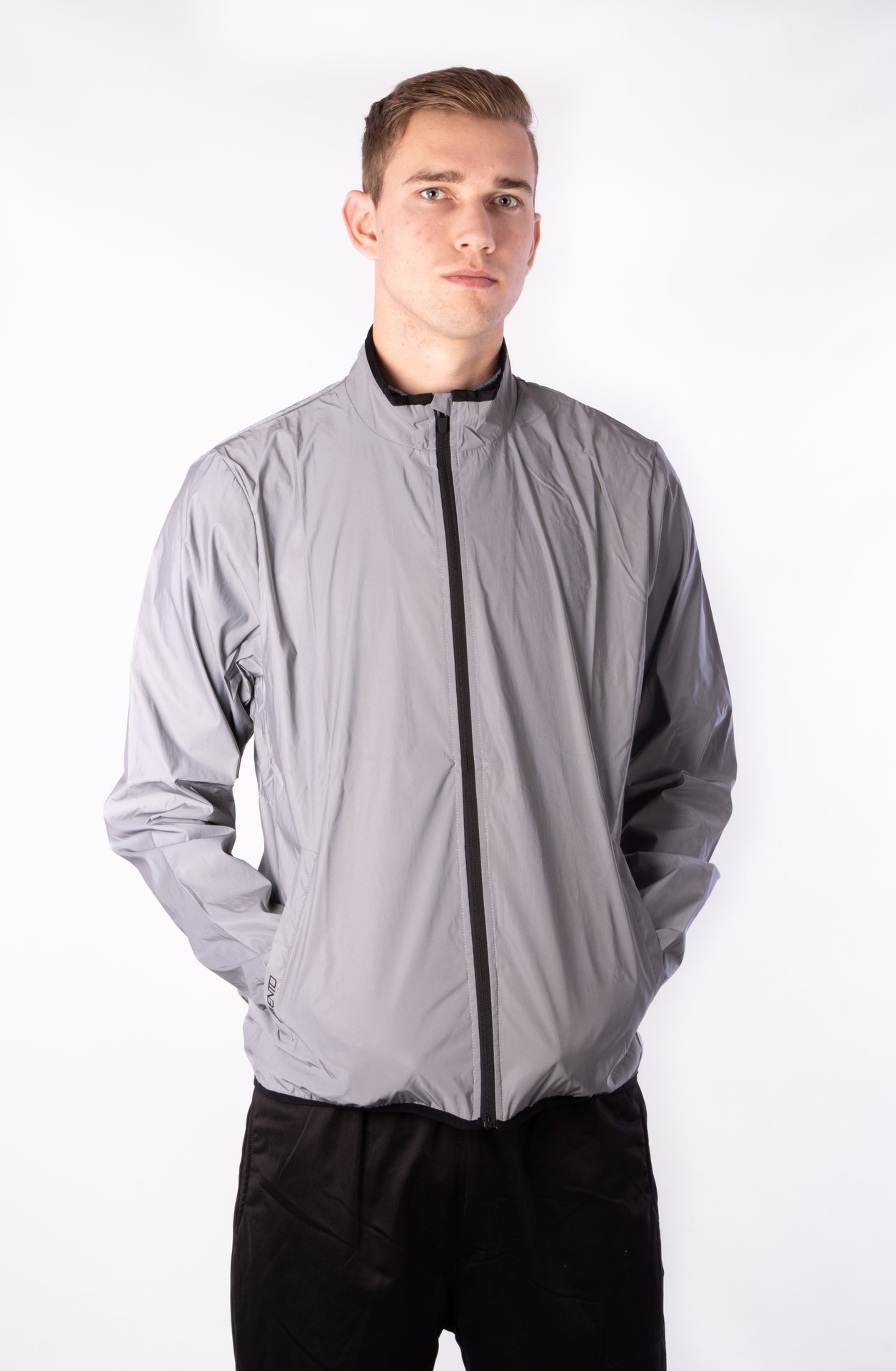 Avento® Avento – Reflektierende Jacke für Herren – FULL REFLECTIVE – Silber