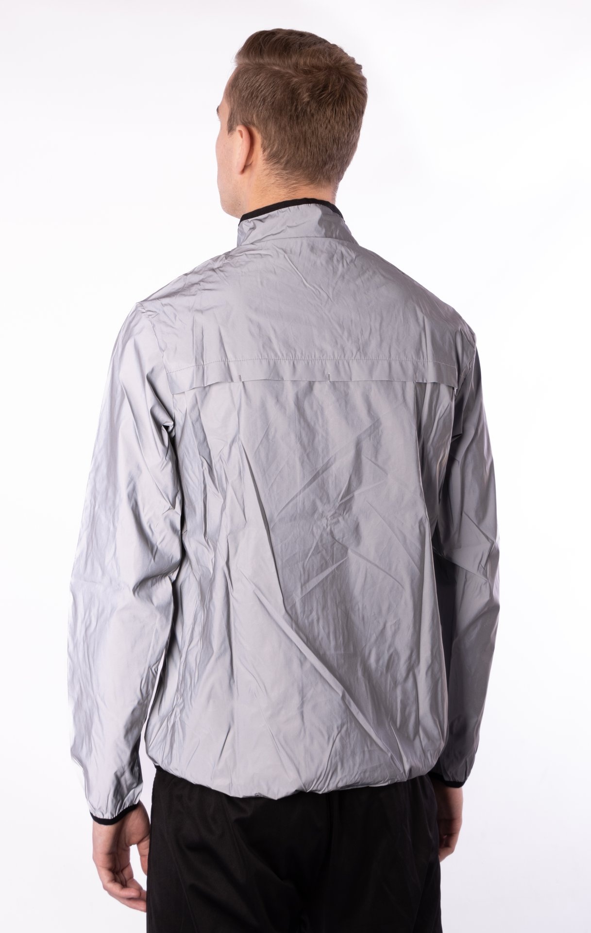 Avento® Avento – Reflektierende Jacke für Herren – FULL REFLECTIVE – Silber