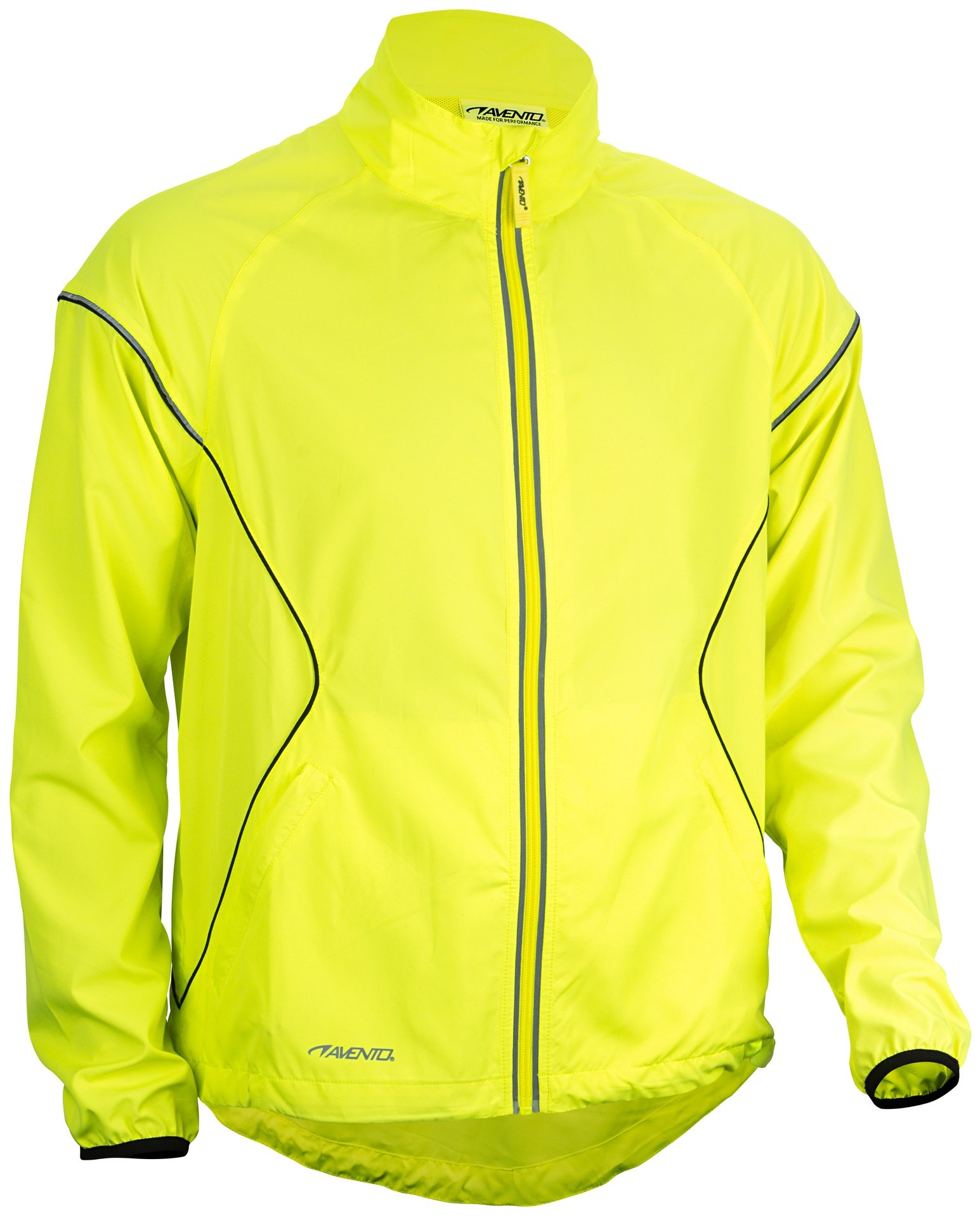 Avento® Avento - Running Jacket - NEON YELLOW - Yellow/Black