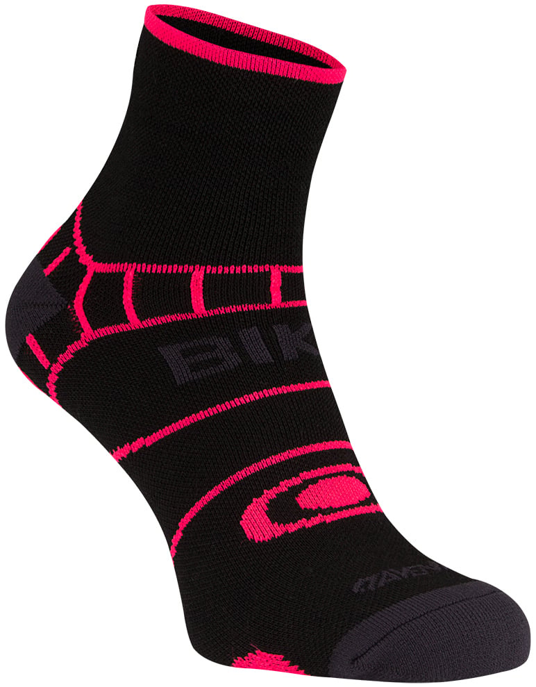 Avento® Avento – Radsocken mit Climayarn – Schwarz/Rosa