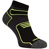 Avento® Avento - Men's Sports Ankle Socks - 2-PACK - Black/Fluorescent Yellow