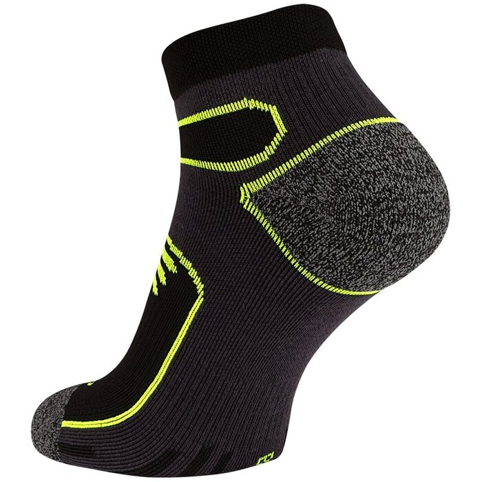 Avento® Avento - Sport Ankle Socks Men  • 2-PACK • Black/Fluor yellow
