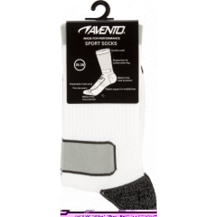 Avento® Avento - Sportsocken Männer • 2-PACK • Weiß/Grau