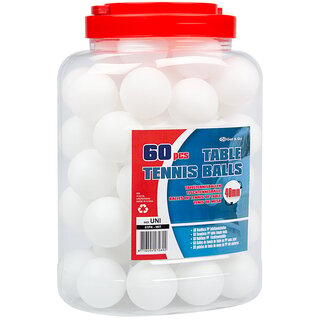 Get & Go® Get & Go® - Tafeltennisballen PP in Pot • 60 Stuks • Wit