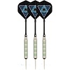 Faver® Darts Nickel/Silver • METALIC • Black/Blue