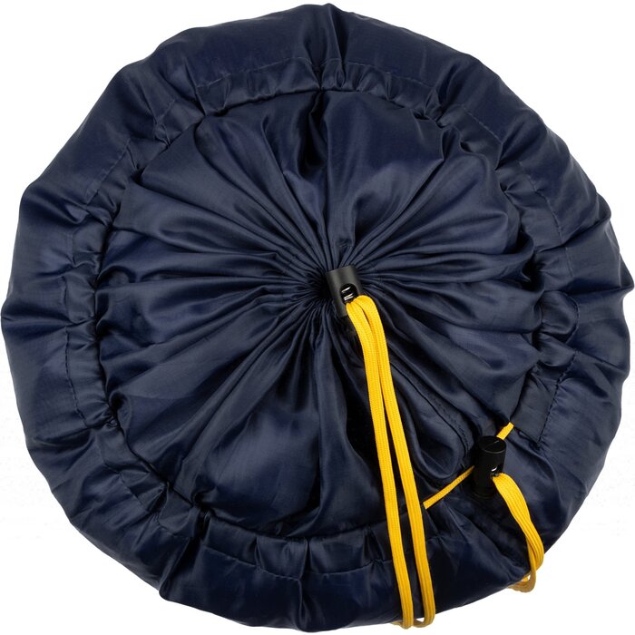 Abbey Camp® Abbey Camp® - Carrying bag Universal for sleeping bag • VIENNA-30 • Navy/Yellow