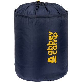 Abbey Camp® Abbey Camp® - Draagtas Universeel voor Slaapzak • VIENNA-30 • Marine/Geel