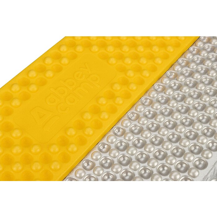 Abbey Camp® Abbey Camp® - Isolatiemat Opvouwbaar XPE/zilver • PORTOFINO-060 • Geel/Zilver
