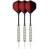Faver® Darts Nickel/Silber • METALIC • Rot/Schwarz
