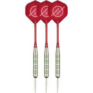 Faver® Fléchettes Nickel/Argent • METALIC • Rouge