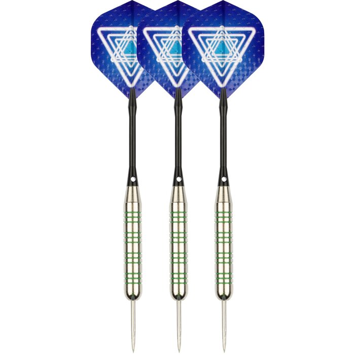 Faver® Faver® - Darts Nickel/Silber • METALIC • Blau/Weiß