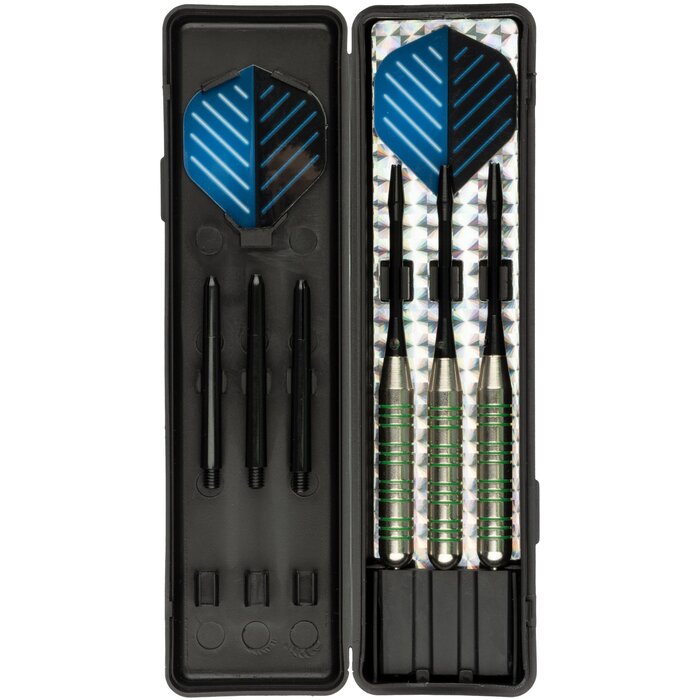 Faver® Faver® - Fléchettes Nickel/Argent • METALIC • Bleu/Noir