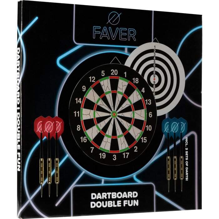 Faver® Faver® - Dartboard set • FLOCK II • Black