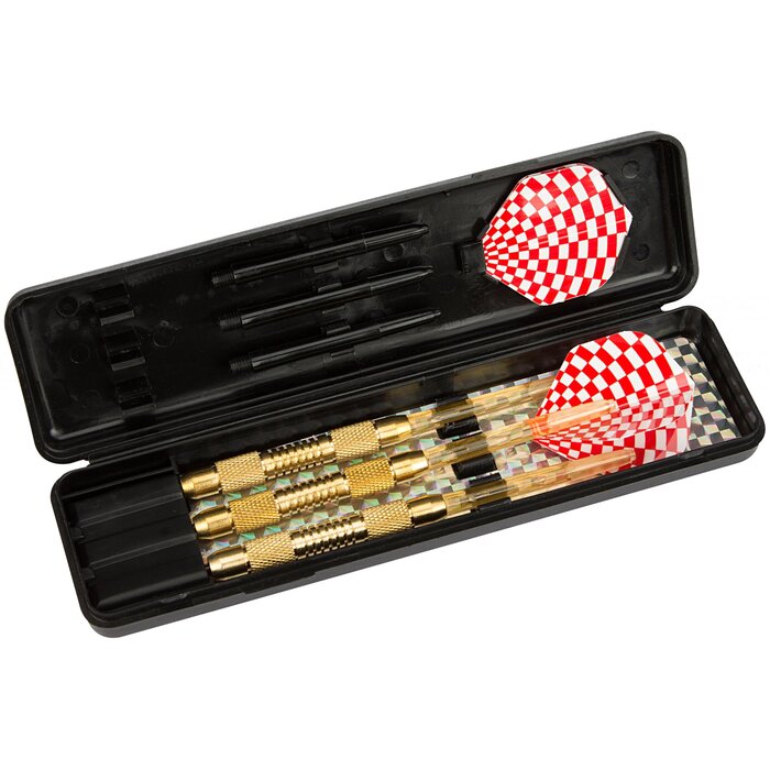 Abbey® Darts - Darts • BRASS • Rood/Wit