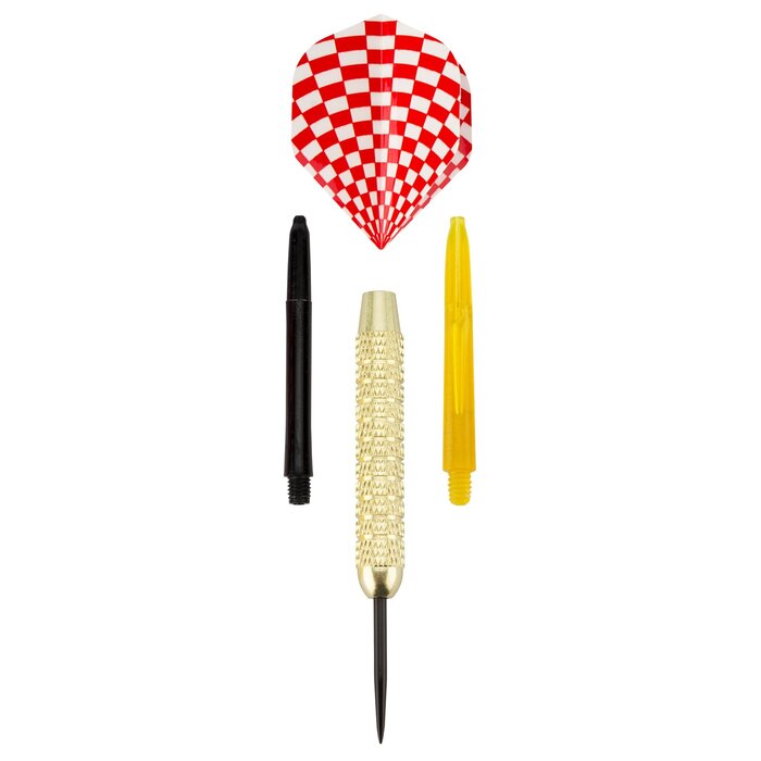 Abbey® Darts - Fléchettes • BRASS • Rouge/Blanc