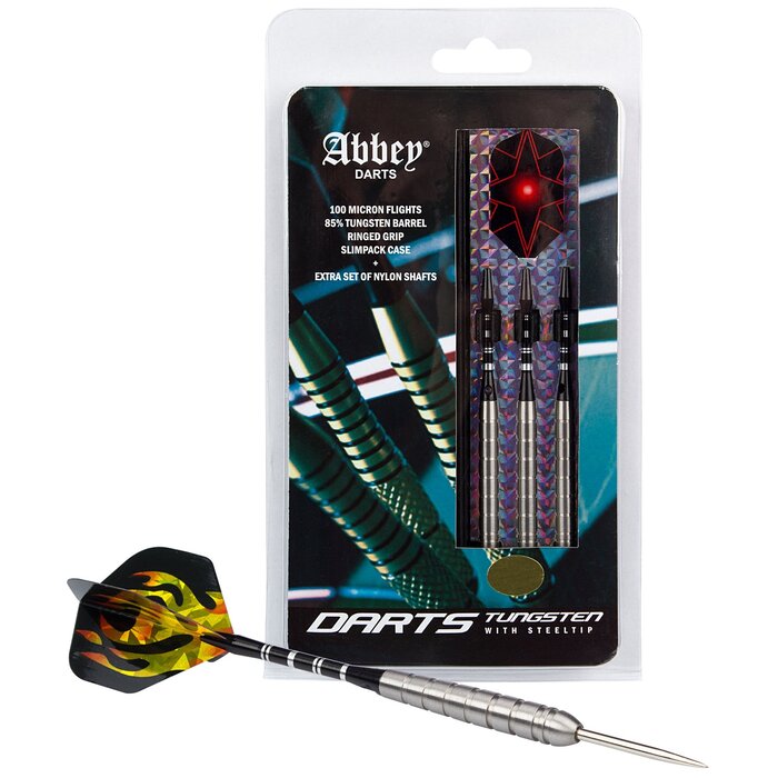 Abbey® Darts - Darts • 85% TUNGSTEN • Zilver