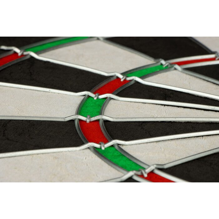 Abbey® Darts - Dartboard Sisal • CLASSIC • Schwarz/Rot