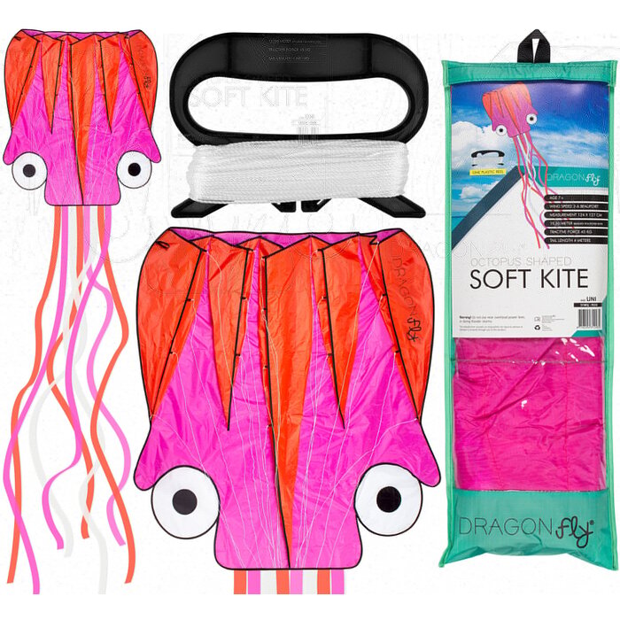 Dragon Fly® Dragon Fly® - Cerf-volant • OCTOPUS • Rose/Orange