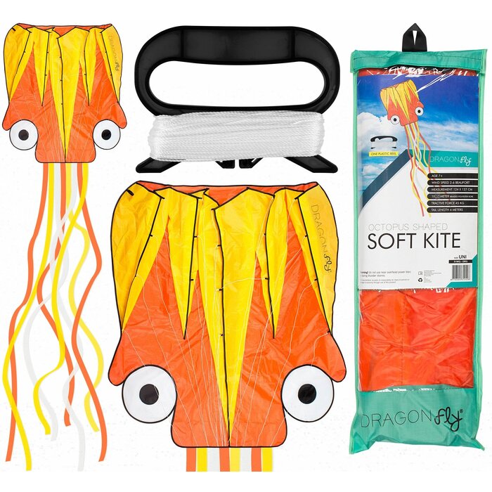 Dragon Fly® Dragon Fly® - Cerf-volant • OCTOPUS • Orange/Jaune