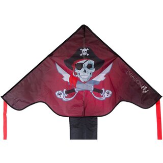 Dragon Fly® Schwanzdrachen • PIRAT • Schwarz