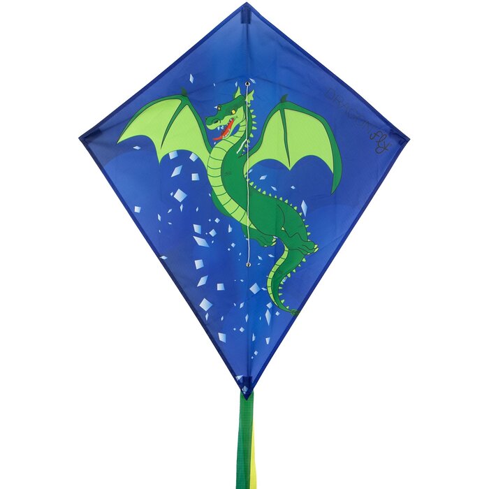 Dragon Fly® Dragon Fly® - Cerf-volant en diamant • DRAGON VERT • Vert/Vert foncé