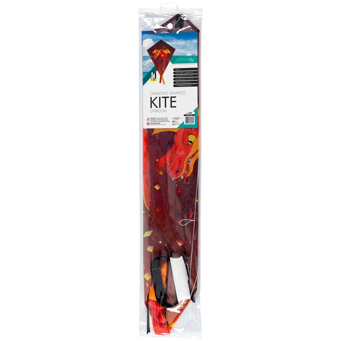 Dragon Fly® Dragon Fly® - Cerf-volant en diamant • DRAGON • Rouge/Noir