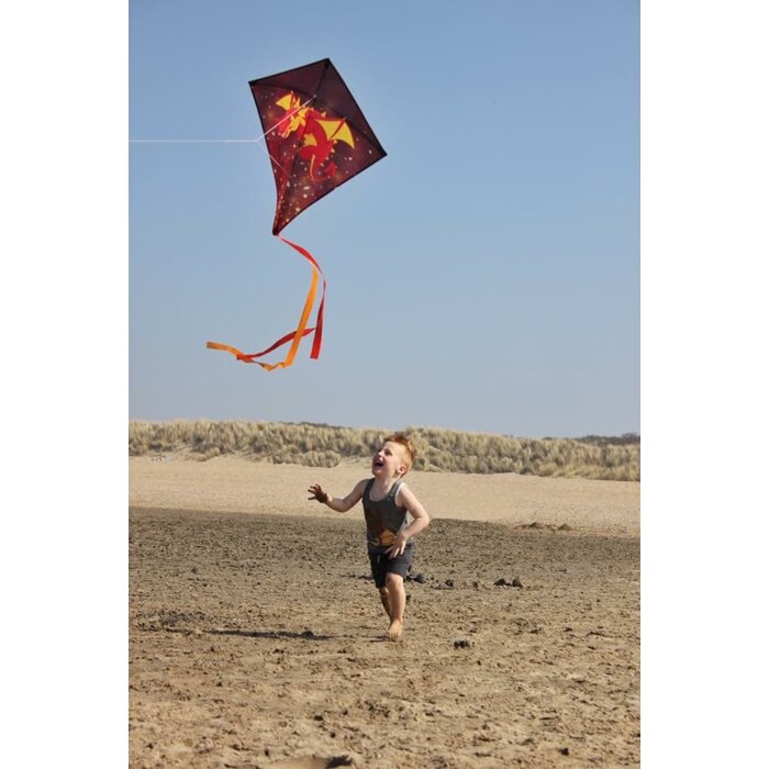 Dragon Fly® Dragon Fly® - Cerf-volant en diamant • DRAGON • Rouge/Noir