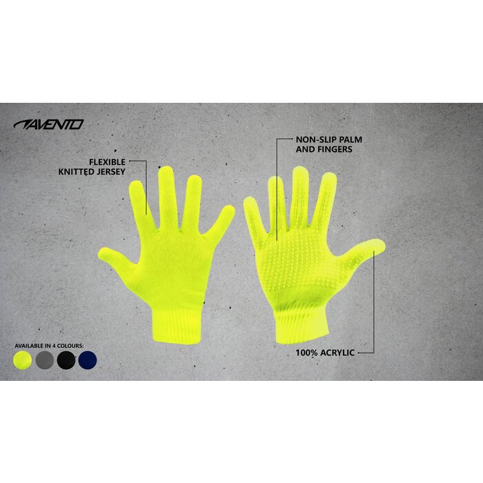 Avento® Avento® - Handschoenen Gebreid Antislip Sr • JAMIE • Fluorgeel