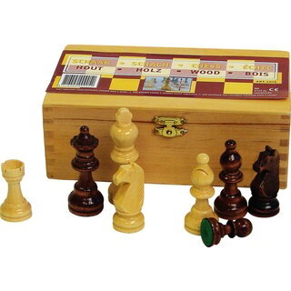 Abbey® Game - Schaakstukken • 87 MM • Zwart/Wit