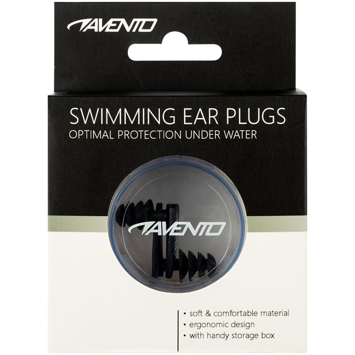 Avento® Avento - Boucles d'oreille de natation • Noir