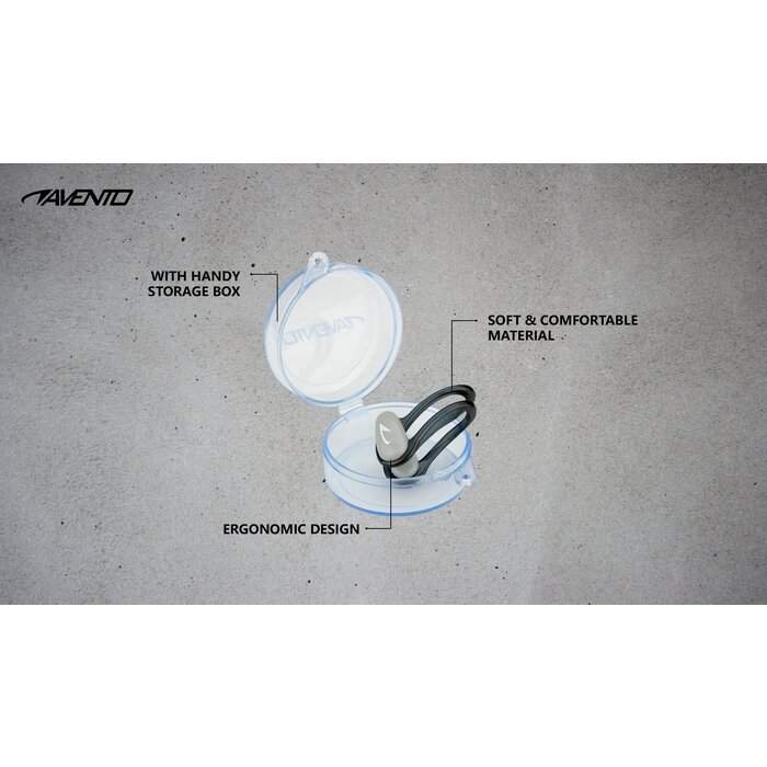 Avento® Avento - Schwimmnasenklemme • Schwarz