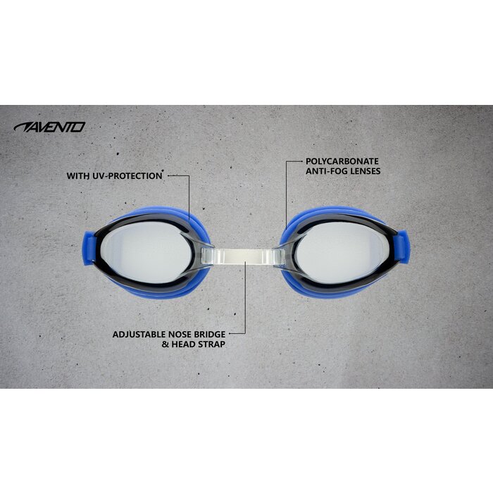 Avento® Avento - Lunettes de natation • JUNIOR • Bleu