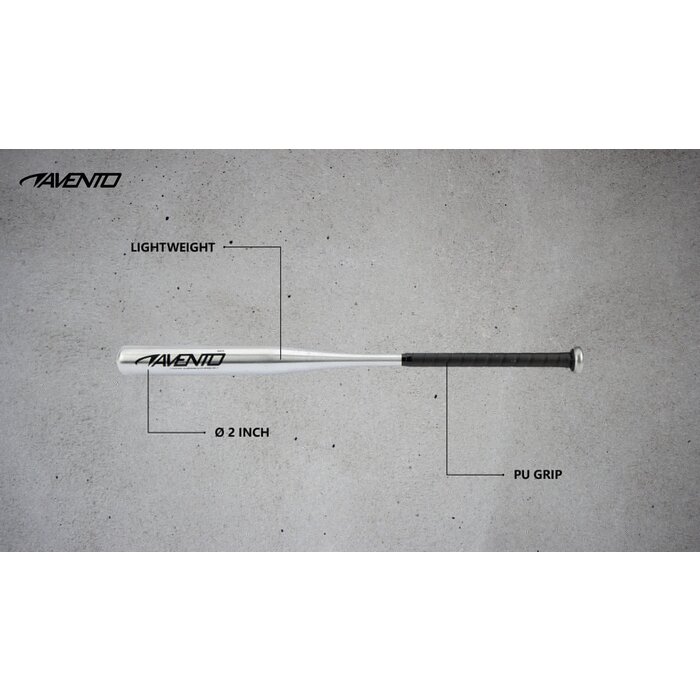 Avento® Avento - Baseball bat Aluminum • 70 CM • Silver