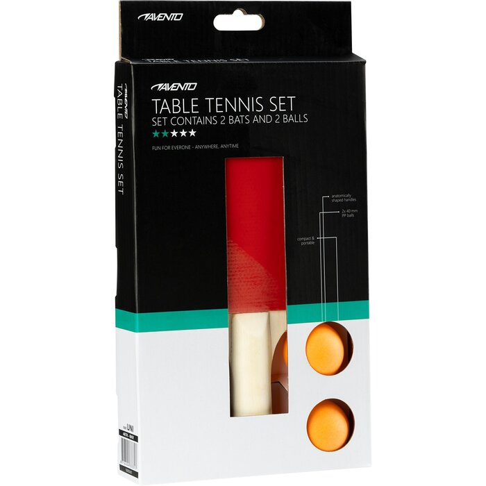 Avento® Avento - Tischtennis Set • TEAM UP • Schwarz/Rot
