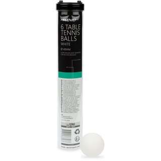 Avento® Avento® - 6 Tafeltennisballen • ABS White • Wit